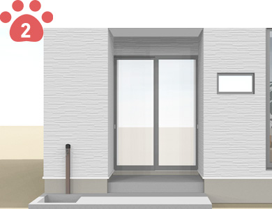 ワンちゃん動線