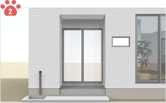 ワンちゃん動線